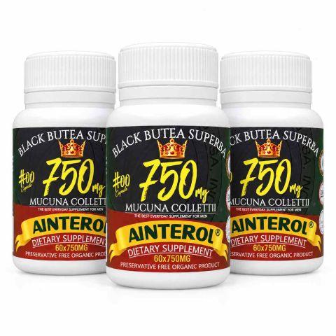 AINTEROL® BLACK BUTEA SUPERBA 750MG (3BTL)
